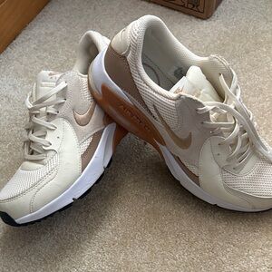 Nike Women’s Air Max Cream and Tan Athletic Sneakers